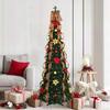 Artificial Christmas Tree with 150 LEDs Green 185 cm PVC
