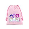 KPop Demon Hunters Storage Drawstring Bag Music Cartoon Party Cookies Candy Package Kids Gift Bags Print Cotton Key Pouch