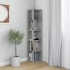VidaXL Corner Cabinet Sonoma Grey 33x33x164.5 Cm Engineered Wood 816027