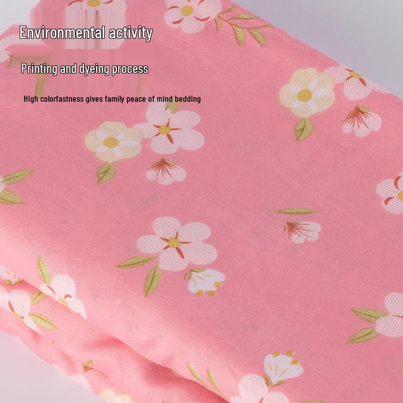 Baumwoll-Seiden-Steppbettbezug mit innerer Wattefüllung