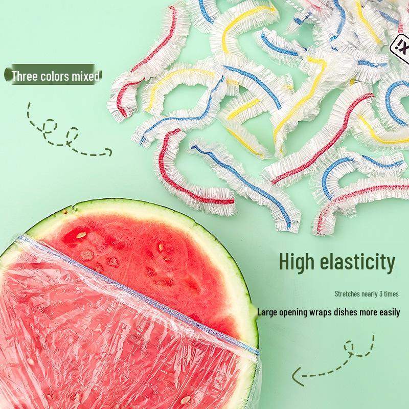 Disposable Food-Grade Elastic Wrap Covers for Fresh-Keeping