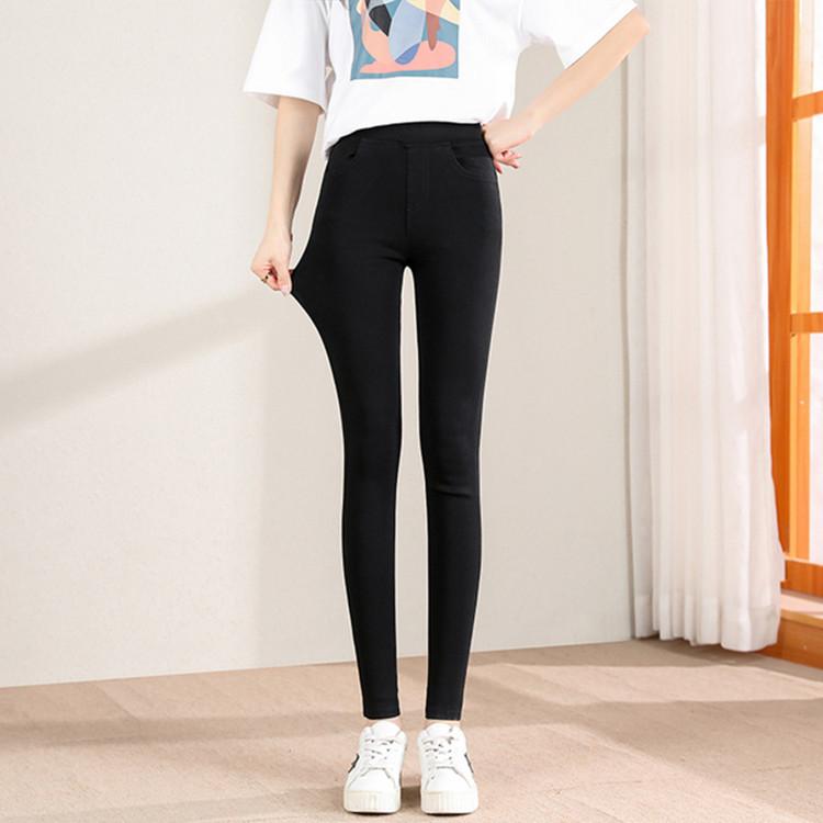 Classic Thin Pencil Pants Girls Skinny Elastic Waist Leggings
