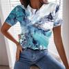Short sleeved 3D digital printed cross-border new summer women's T-shirt fashion trend 2879 EMA