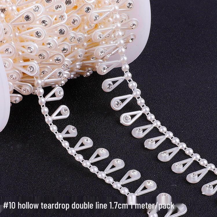 

Двухрядное полукруглое жемчужное свадебное ожерелье со стразами - аксессуар для изготовления украшений своими руками