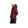 Adidas Solid Color Casual Zip-Up Hooded Long Sleeve Lightweight Warm Down Jacket Women Outerwear Dark-Purple DZ1495