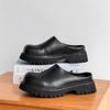 Internetkändis tjockbottnade höjande tofflor herr 2025 vår och höst nya populära ytterkläder väska huvud halv bricka 3205-J