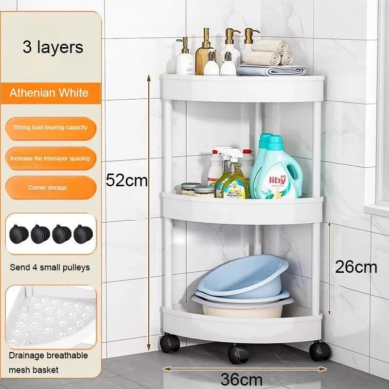 

Органайзер для кухонного хранения Угловой шкаф для ванной комнаты 3/4/5-уровневая тележка для хранения на колесиках Полка для хранения на колесиках Органайзеры для полок