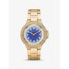 Oversized Camille Ombre Pavé Gold-Tone Watch MK7341