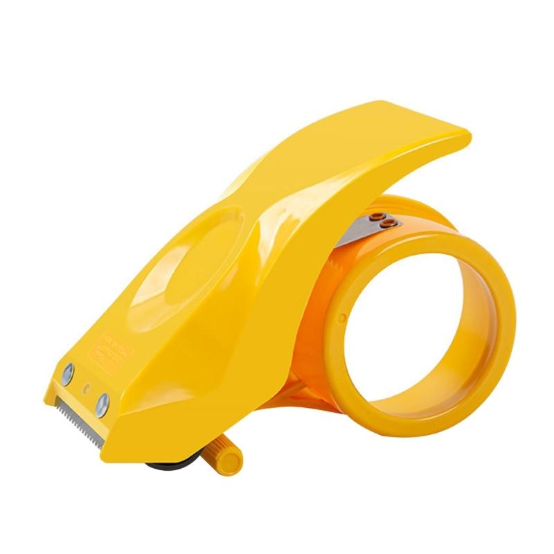 Ручной диспенсер для упаковочной ленты Сверхпрочный резак для клейкой ленты Эргономичный промышленный ручной Сверхпрочный резак для ленты жёлтый