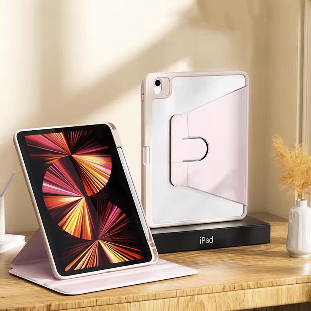Pouzdro s 360° otočným stojánkem pro iPad Air 4/5 & Pro 13 s nastavitelným slotem na pero 10,2/10,9 palce