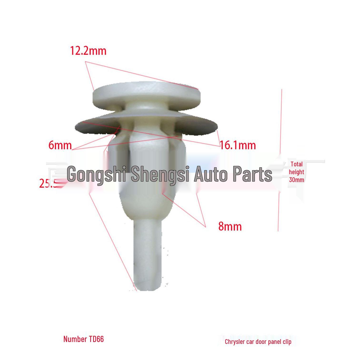 

Chrysler Car Door Panel Accessories & Trim Installation Buckles for 300C, Sebring, Journey, Cherokee 10000 Units
