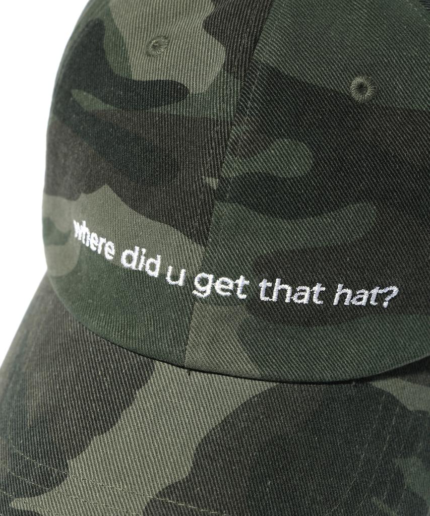 YOUHEE Lettering Ball Cap Khaki