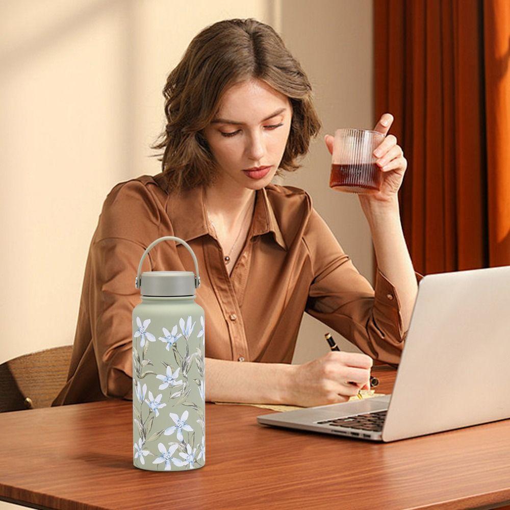 Stainless Steel Sports Water Cup 1000ML Capacity Large Capacity Cup  Kitchen Use