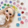 Doll Hair Pins Doll Accessories Big Head Bjd Doll Wig Clips Mini DIY Hair clips for Blythe doll Cotton Plush Doll Hair Pins