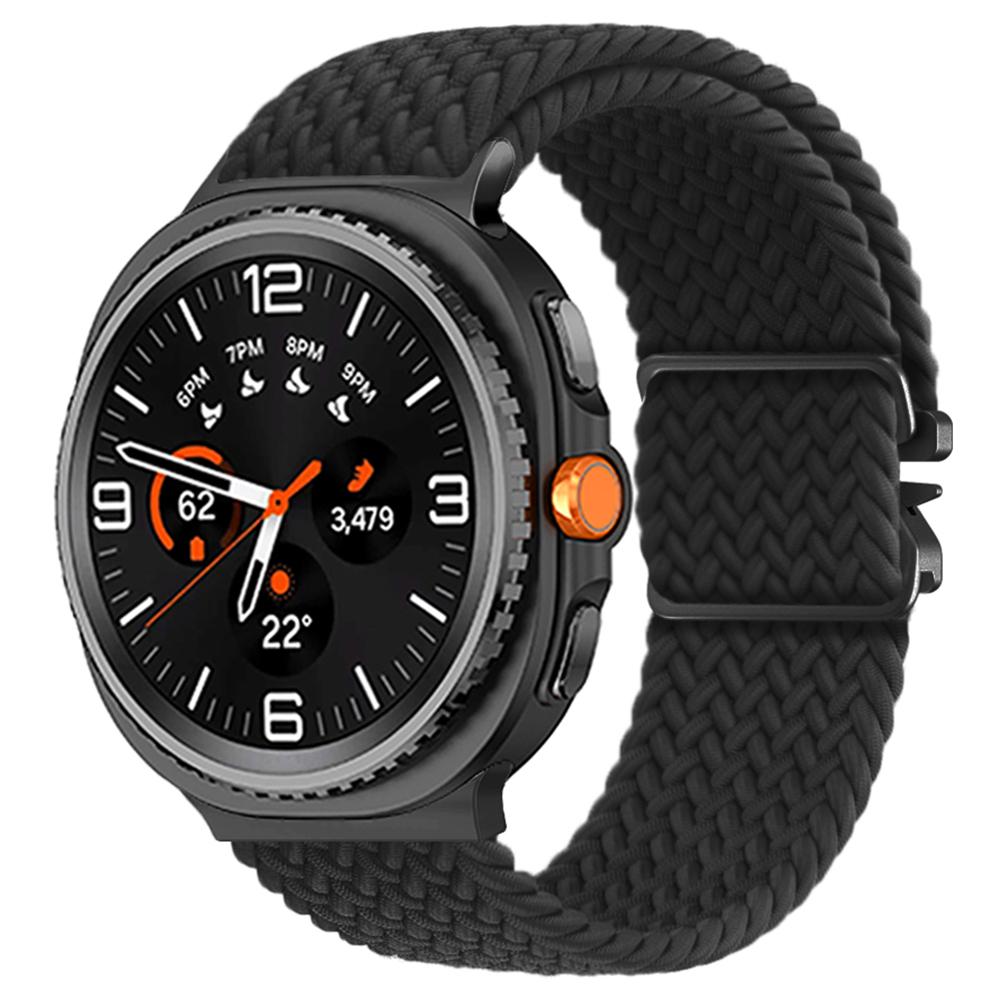 Nylon Watch Band for Samsung Galaxy Watch8 44mm/40mm/Watch8 Classic 46mm Braided Replacement Strap