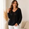 Women's Casual Lightweight Neck Sweater for Everyday Wear