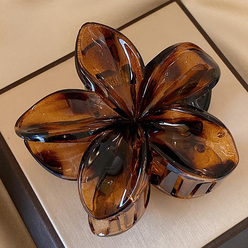 

Модная заколка для волос Плюмерия Зажим-краб Заколка-акула Заколки Держатель для хвостика Аксессуары для головы для пляжа Женский Зажим для волос