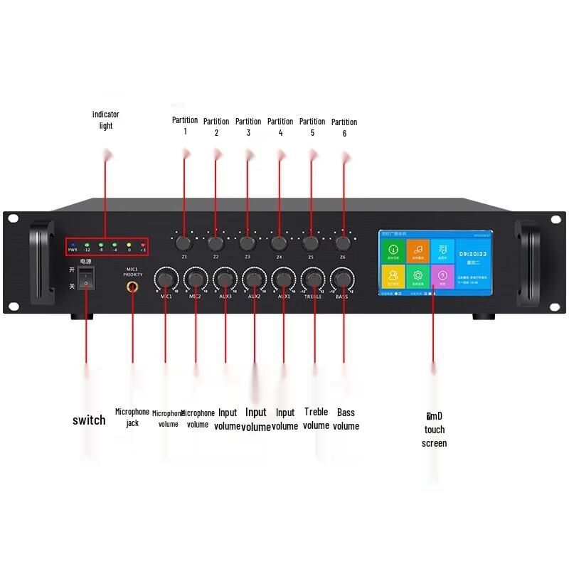 LINGSHENG Bluetooth High-Power Professional Amplifier CN Plug (adapter Included)
