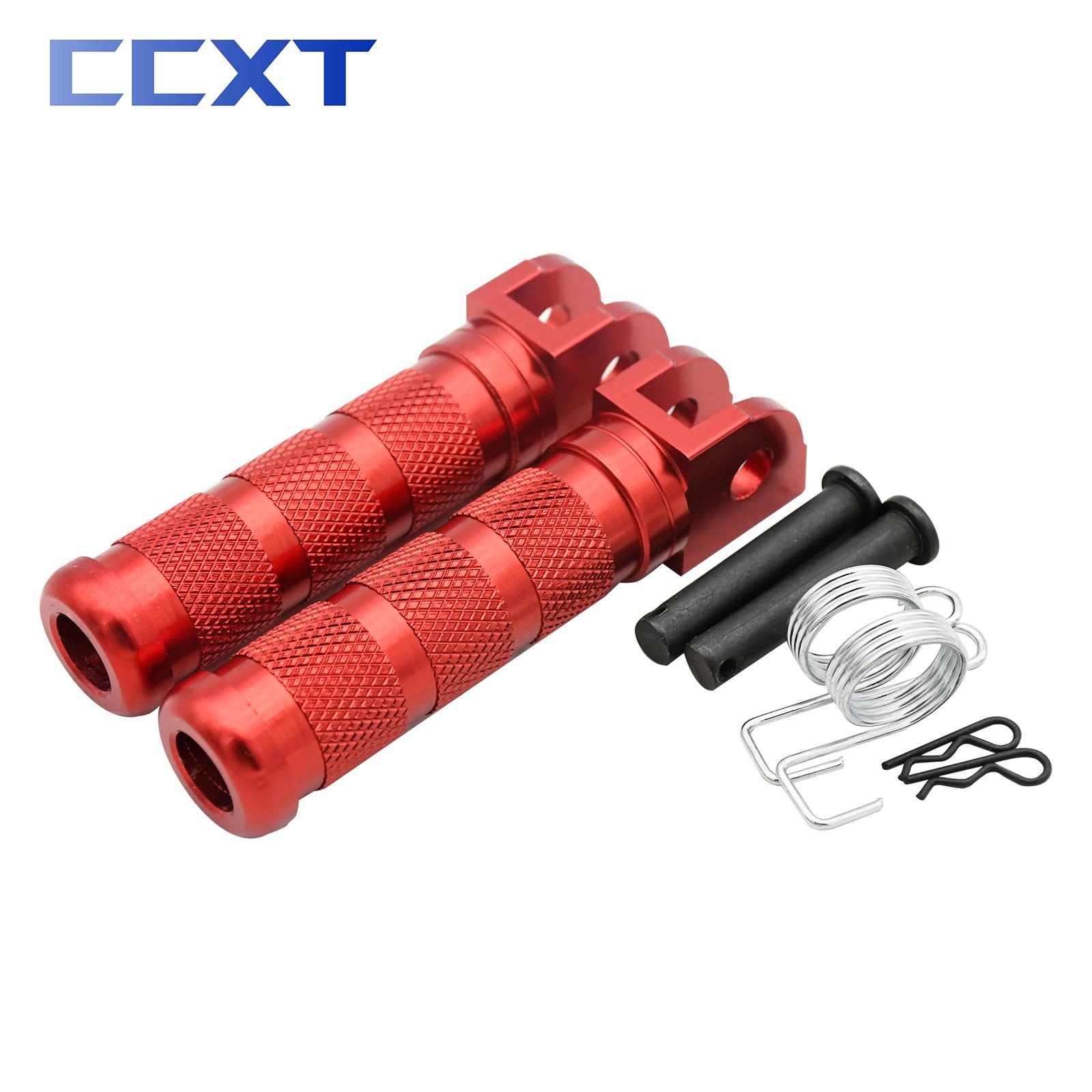 Motorcycle Pedal Foot Pegs FootRest Footpegs For Honda Kawasaki Suzuki Yamaha XJR1200 XJR1300 YZF R3 R25 FZ07 FZ09 FZ10 FJ09 красный