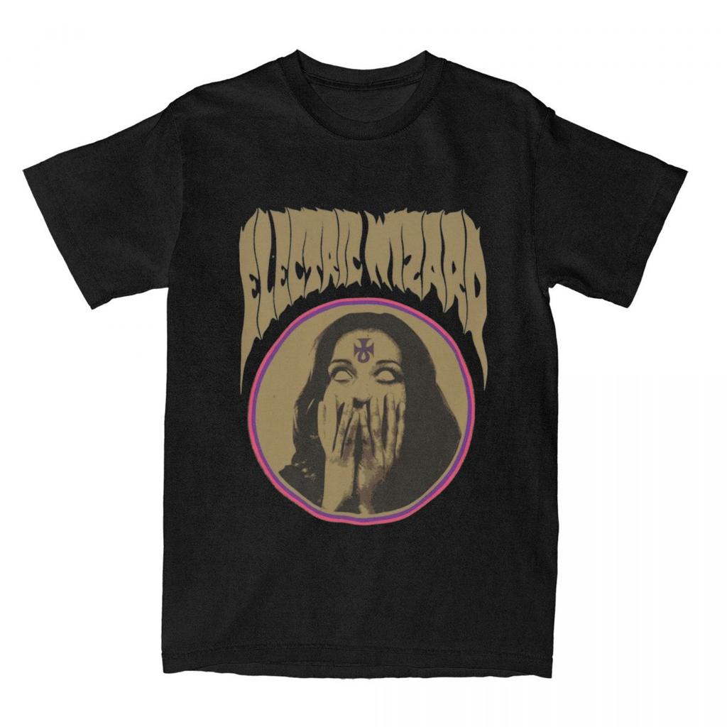 Funny Electric Wizard T-Shirts Men Women's Cotton Stoner Doom Metal Band Tees Shirt New Arrival Clothes