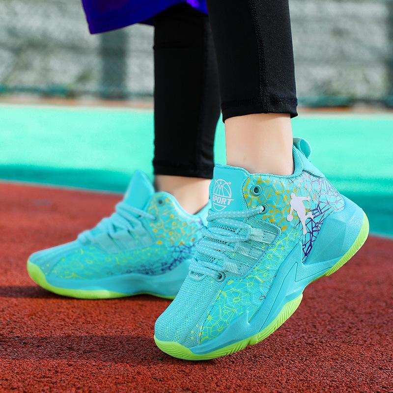 

Children s basketball shoes, boys shoes spring 2025 new sports shoes, older boys running shoes, rotating button tide 37
