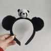 Adorable 2026 Panda Hair Accessory: Cute Round Headband & Funny Clip for Girly Wash Face Routine