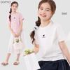 Duomiaowu Girls' Heart Print Short-Sleeve T-Shirt