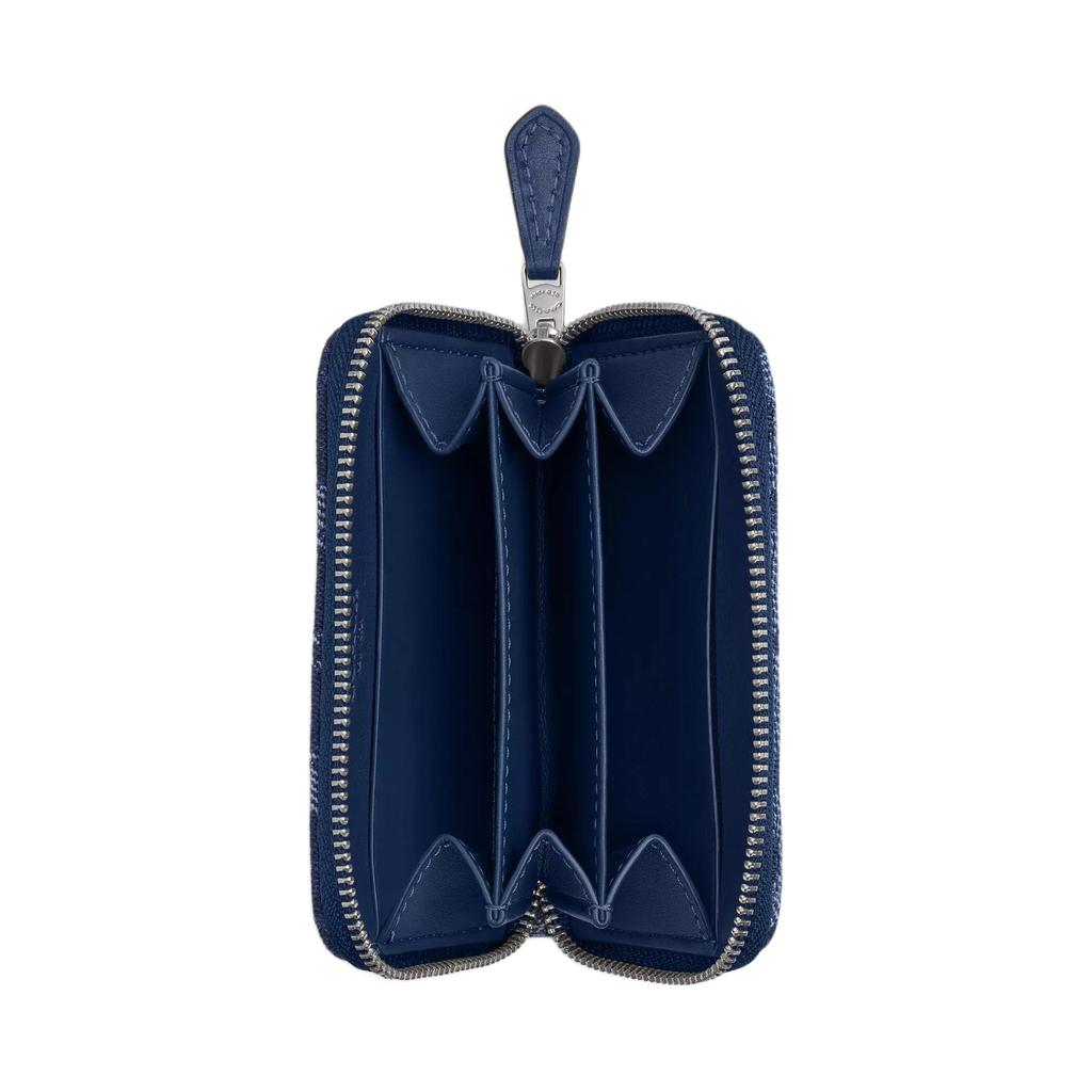 New COACH Essential Classic Denim Card Holder Small Women's Blue CAT62-LHRHY