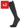 NAIGAI Men's Business Compression Knee-High Socks - Arch-Fit Support, Ankle 30hPa/Calf 23hPa, Black, Japan Size M-L