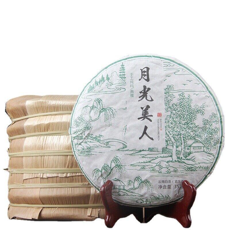 

357г Юньнаньский чай Чай Пуэр Лунный свет Белый торт Цзинмай Горная туя