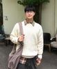 LEMAIN SECOND Oversized Voluminous Washable Crew Neck Hazzi Knit [Ivory]