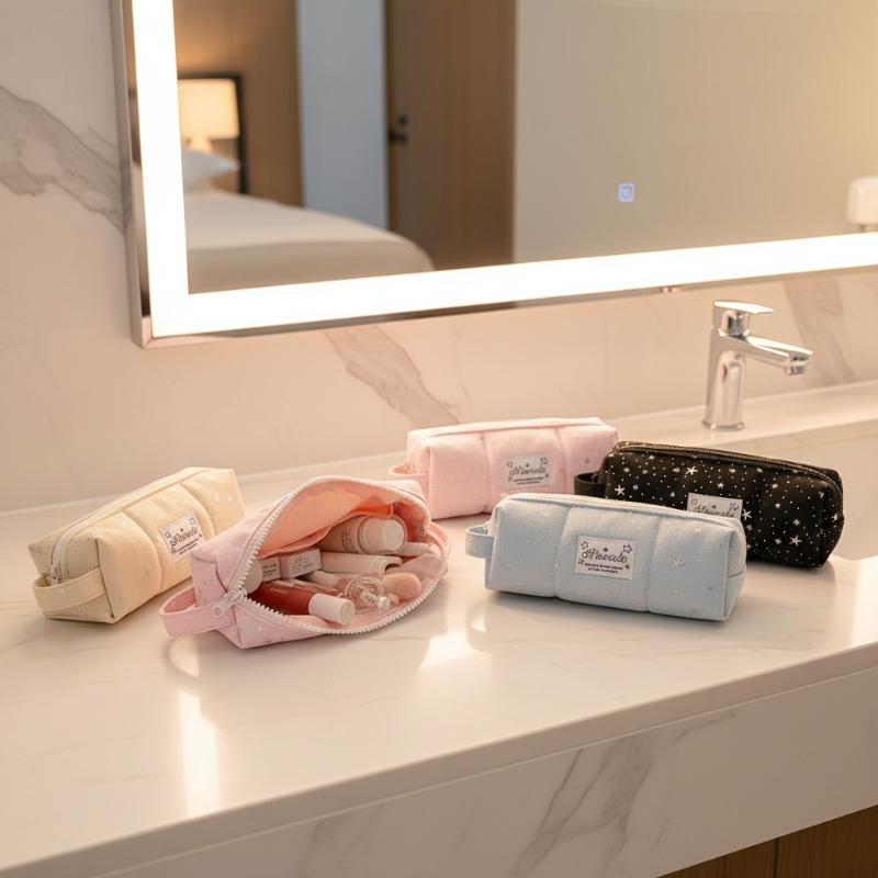 1Pc Fashion Korean Stars Pencil Case Student Stationery Large Capacity Storage Handheld Pen Bag Kids Back To School Supplies