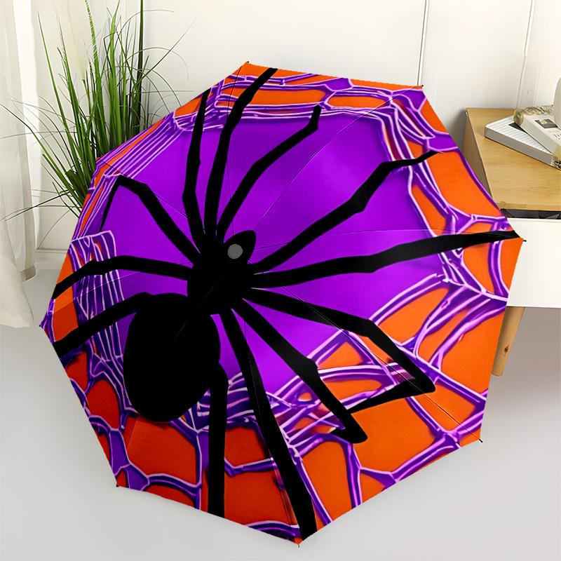 1pc Spider Web Automatic Open/Close Umbrella Compact Folding Umbrella, All-Season Portable Umbrella for Women/Men F1124114