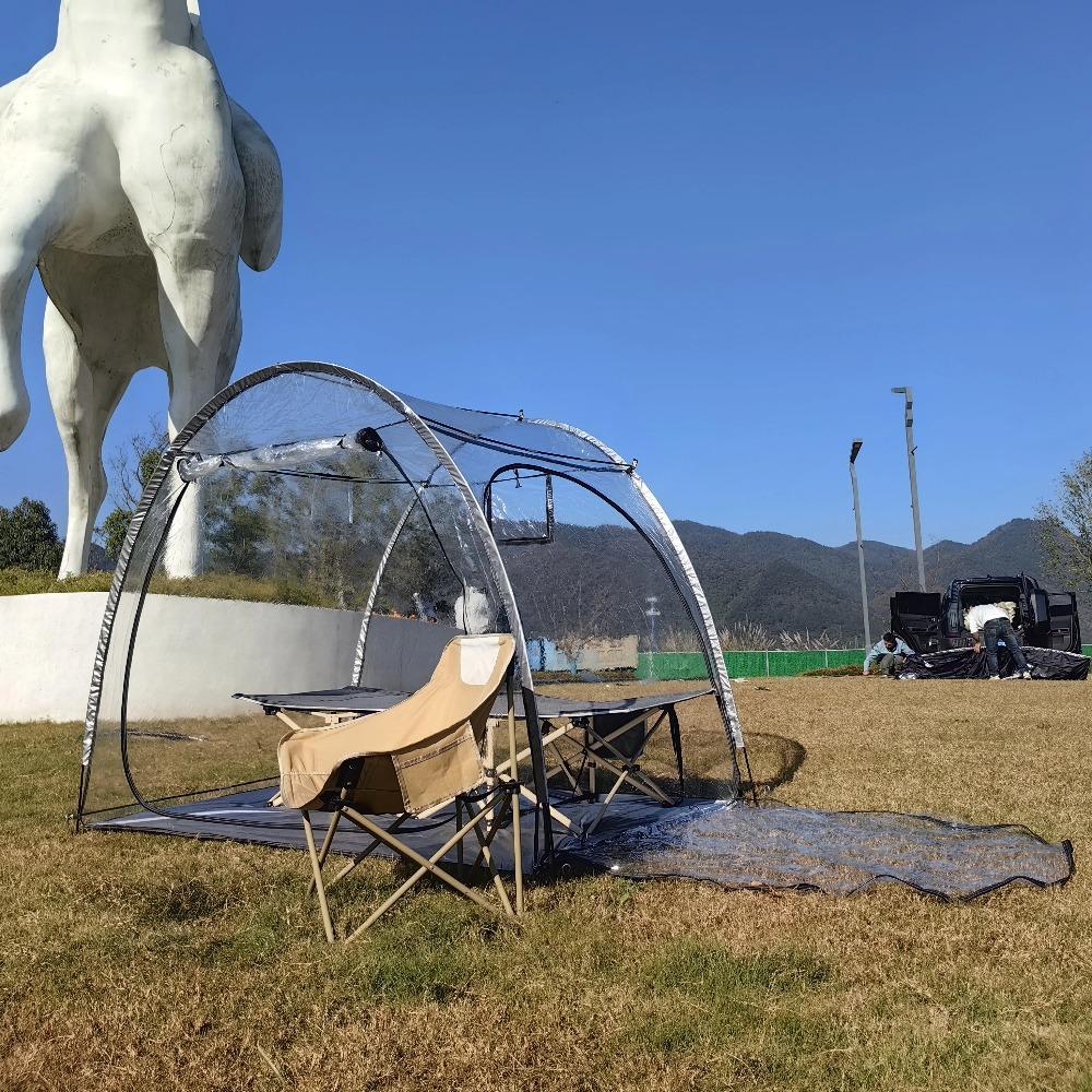 Bubble Tent - Transparent Igloo Tent - 2-3 Person Screen House for Patios - Large Oversize Weather Proof Pod - Cold Protection