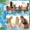 Umweltfreundliches PVC Farbgestreiftes Eltern-Kind Interaktives Spielzeug Outdoor Seaside Wasserspiel Aufblasbarer Kinderfußball Strandball