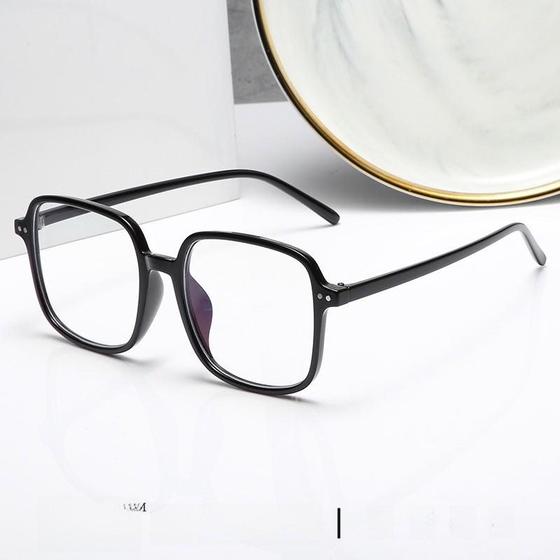 Retro Square Flat Glasses With Blue Light Filter For Office And Home Use