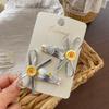 Cartoon Embroidery Children's Hairpin Cute Mushroom Girl Bangs Side Clip Hairpin Hair Clip Kids Hair Accessories Headwear