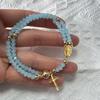 Rosary Bracelet Magnetic Closure Handmade Christian Prayer Beads Bracelet Lightweight Easy To Wear Spiritual Bracelet Jewelry Gift