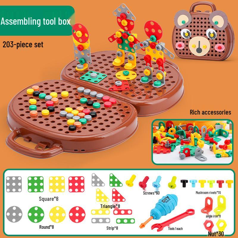 Children's Educational Electric Drill & Screwdriver Repair Toolbox