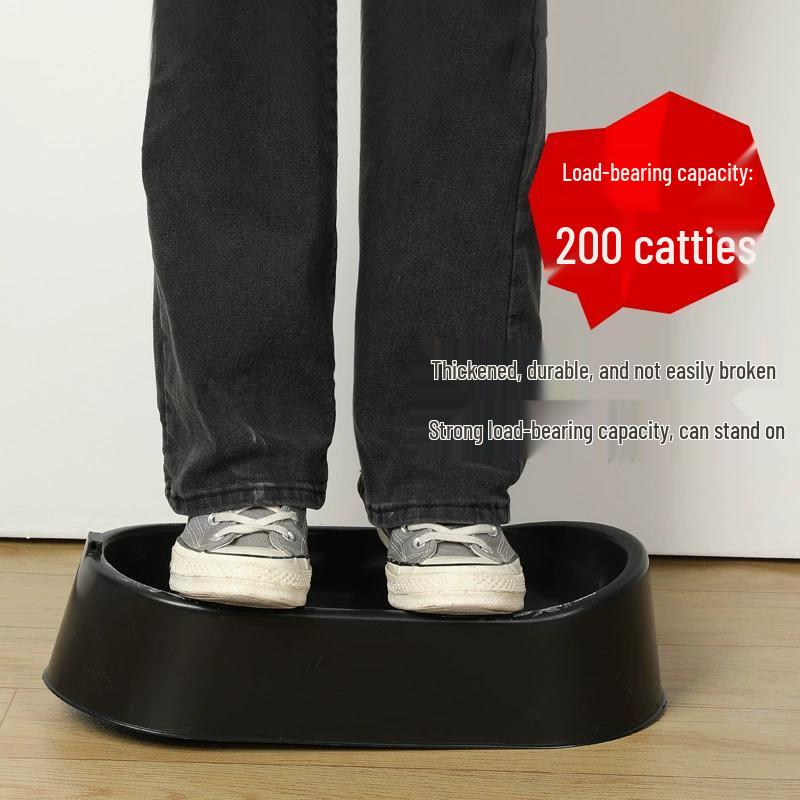 Jednorázový jednoduchý záchod: Přenosné klekátko pro renovaci nebo staveniště s plastovým sedátkem a umyvadlem.