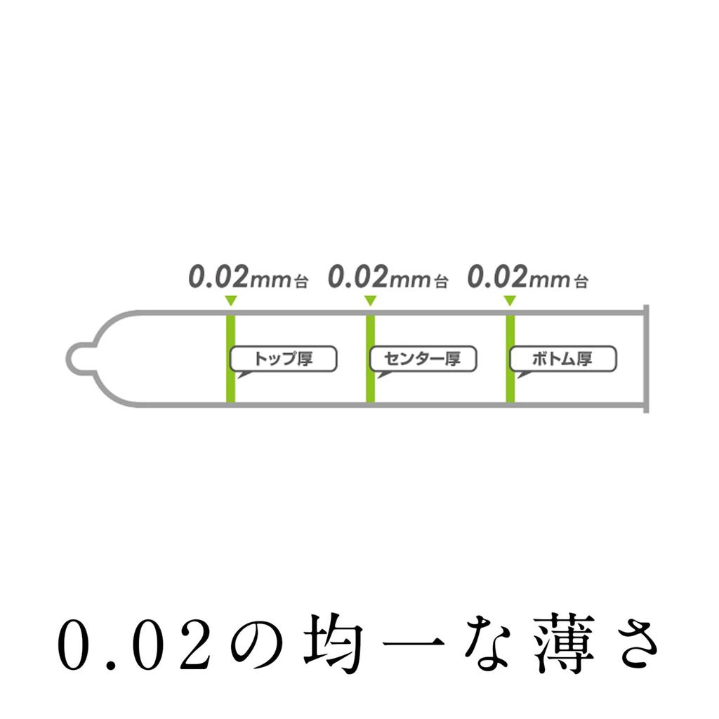 OKAMOTO Okamoto Condoms Zero Two Polyurethane Real Fit 24 Pieces 0.02mm (PU)