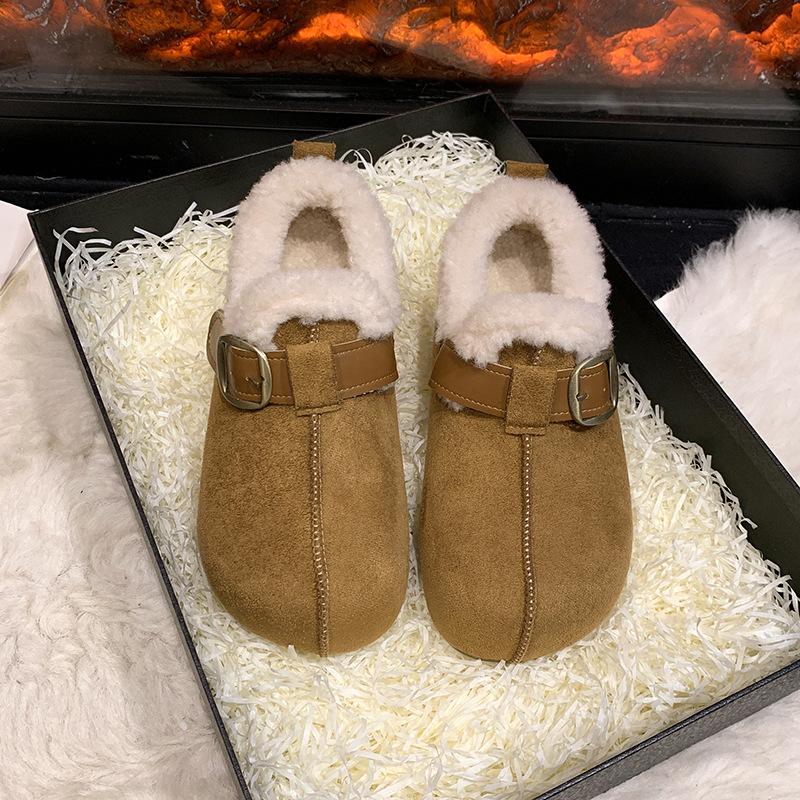Women's Lightweight Comfortable Thick Sole Cold Warm Padded Snow Boots Non-slip Wear Outdoor Sports Furry Mouth Cotton Boots