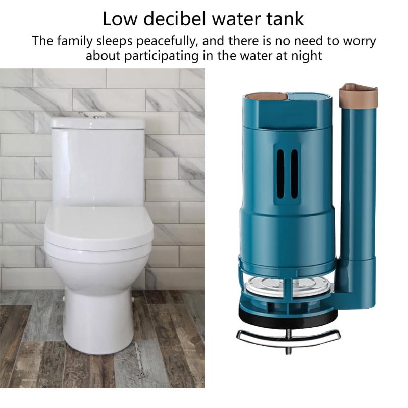Split Toilet Drain Valves Two button Toilet Water Outlet Valves Replacement Drain Flush Cistern Valves Easy to Install