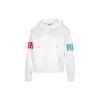 (WMNS) Contrasting Colors Alphabet Logo Pattern Loose Hoodie White Women's 670957-02