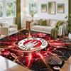 FC St. Pauli Football Design Crystal Velvet Rug Soft Decorative Mat for Bedroom Entrance