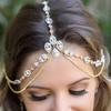 Stylish Exquisite High-end Multi-layer Rhinestone Hair Chain Ins Bridal Wedding Fringed Headgear Hair Accessories