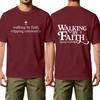 Men Crew Neck Short Sleeve Cotton Casual T Shirt with Walking by Tripping Constantly Printed Graphic for Everyday Wear