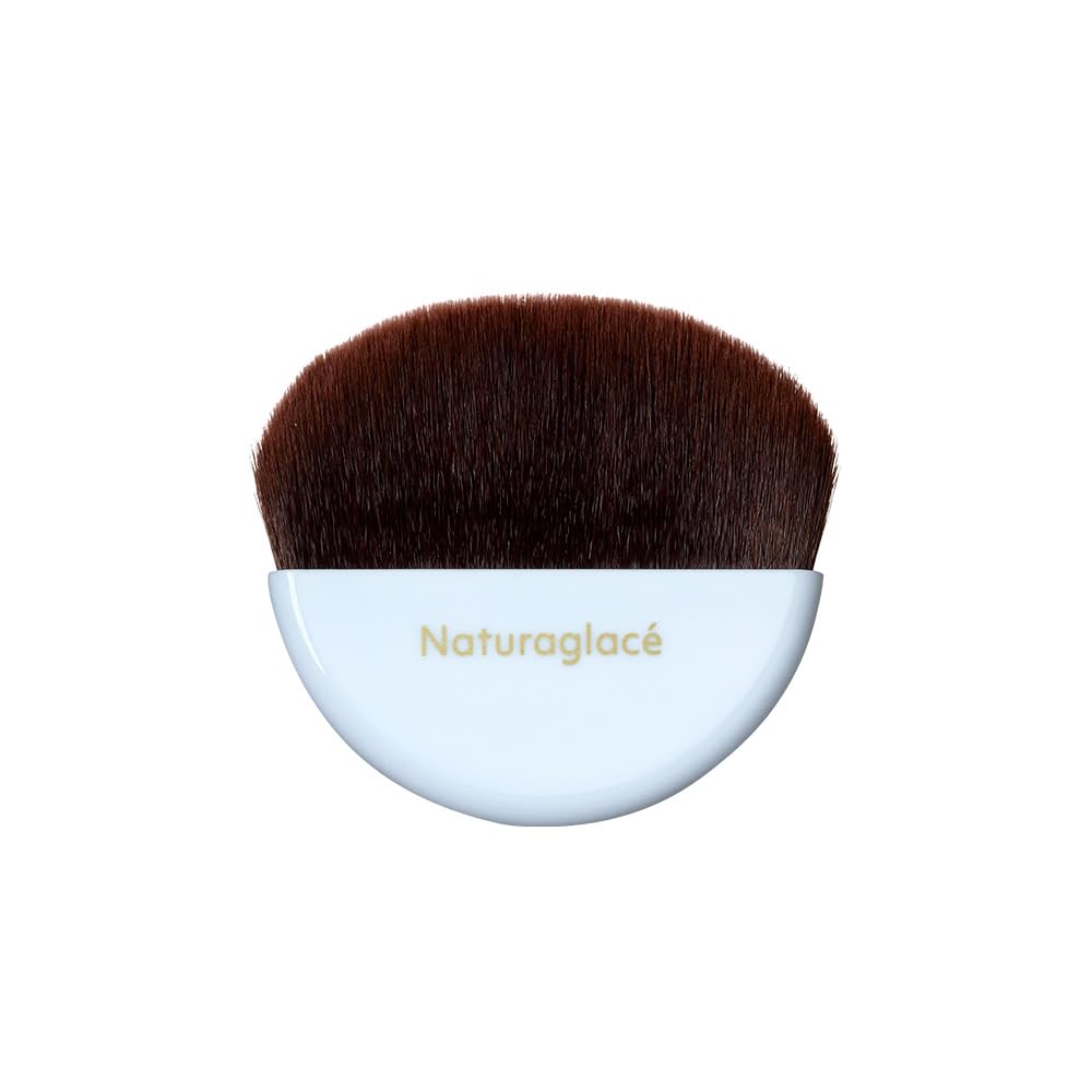 Naturaglace Pressed Powder & Highlight Powder Brush, Portable Makeup Brush (1 piece)