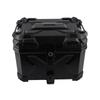 Motorcycle Rear Case 45L Water Resistant with Theft Proof Lock System Universal Motorcycle Tail Trunk Box Black