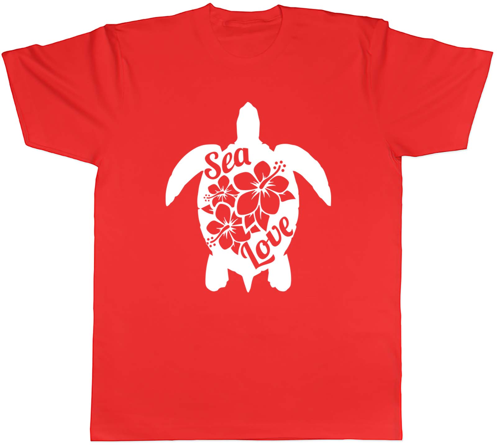 Sea Love With Flowers Turtle Unisexs Unisex TShirt Tee S
